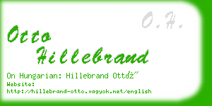 otto hillebrand business card